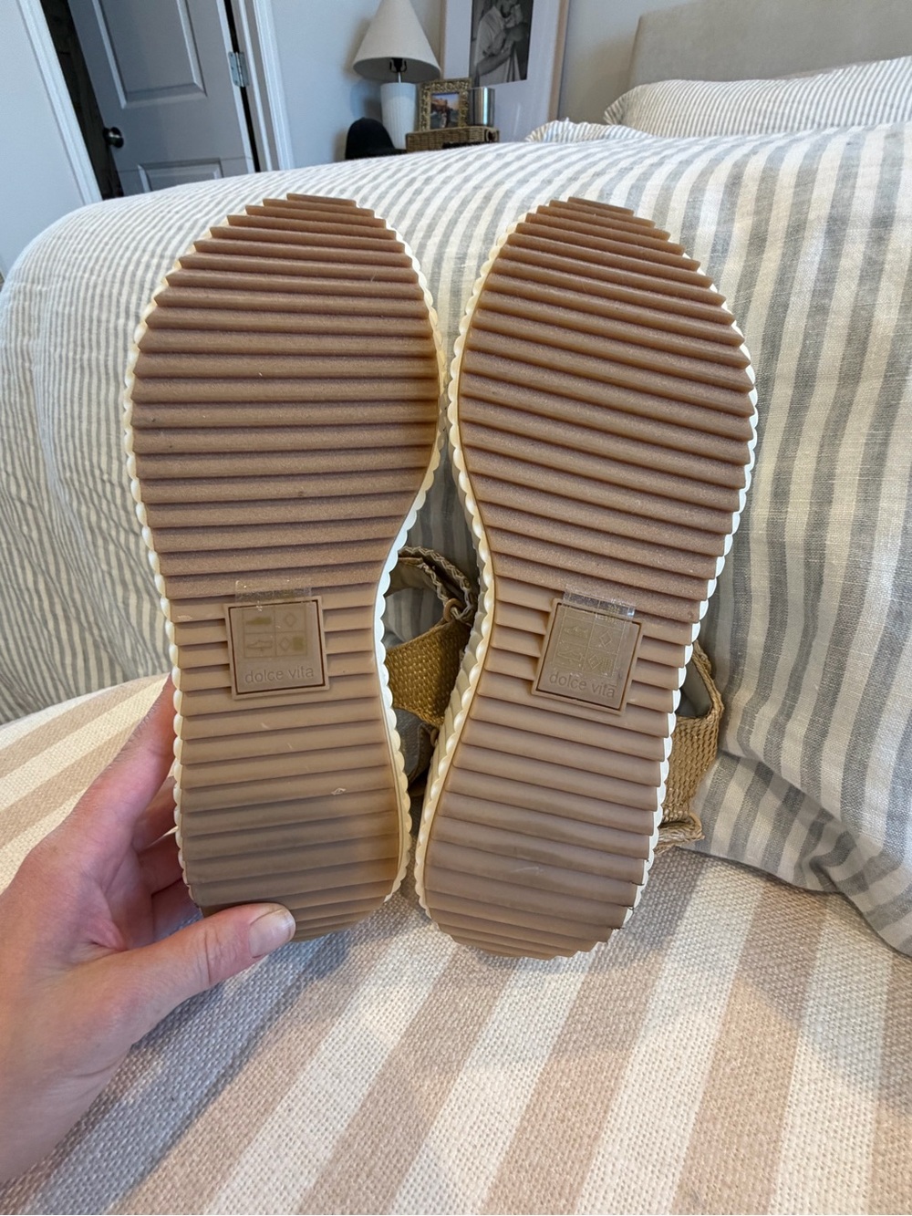 Platform Raffia Sandals - Picture 2 of 3